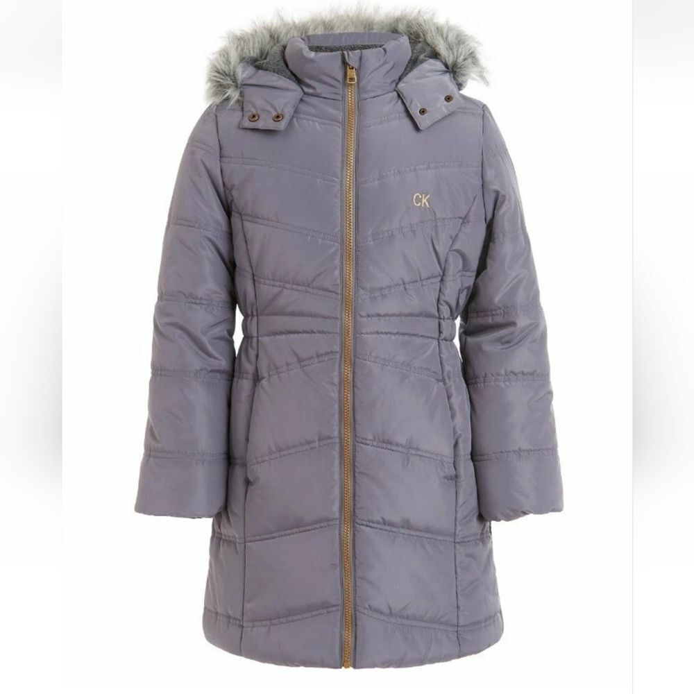 Calvin Klein Girls Aerial Hooded Jacket Size 16